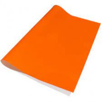 PAPEL LUSTRE ANARANJADO - Imagen 1