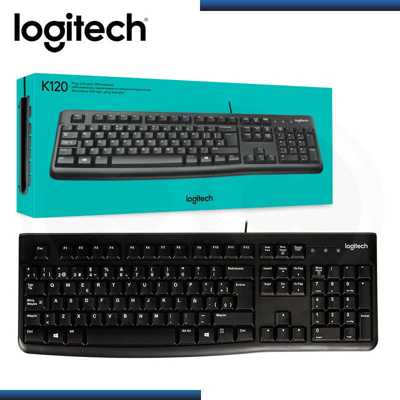 Teclado logitech k120 usb sp - Papelera del Oriente | Especialista en ...